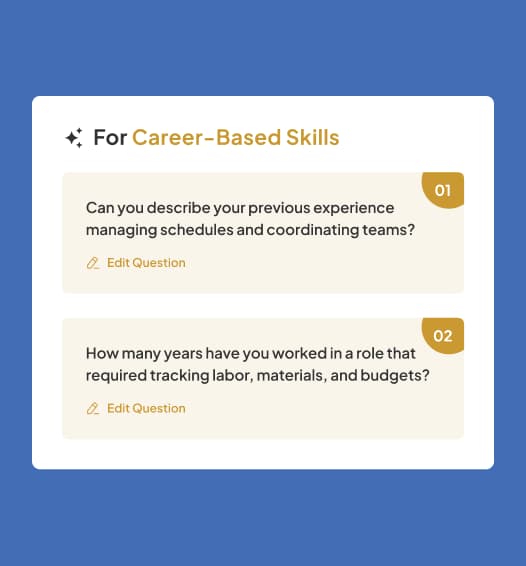 Start from the job description.