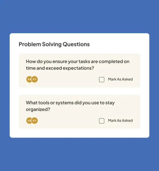 Assistant panel: prompts the same way every time